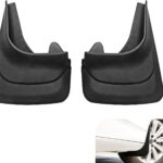 2PCS Car Mud Flaps, Anti-Scratch & Anti-Collision Vehicle Mud Flaps, Front Rear Tire Splash Guards, Universal for Most Cars, Trucks, SUVs (Black)