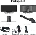 Wireless Carplay Screen for Car, 10.26" HD Car Stereo Touch Screen with Android Auto& Carpaly, 1080p Backup Camera, Car Audio Receiver with Voice Control, Mirror Link, Bluetooth, Navigation - Image 3