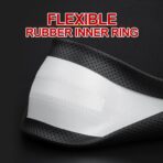 New Nappa Leather car Steering Wheel Cover，for Car Truck SUV 15 inch (Black) - Image 5