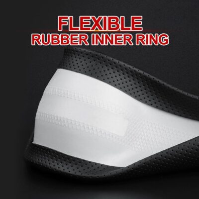 New Nappa Leather car Steering Wheel Cover，for Car Truck SUV 15 inch (Black) - Image 5