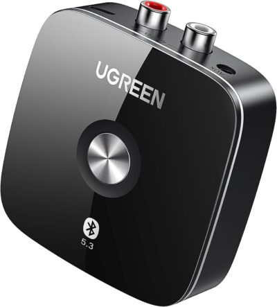 UGREEN Bluetooth AUX Adapter Built-in Battery, Support Dual Pairs Bluetooth 5.3 Receiver for Old Stereo, 3.5mm/ RCA Dual Channel for Home Stereo Speakers - Image 6