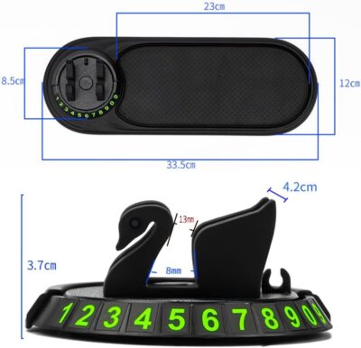 Tumecos Car Non-Slip Pad for Car Dashboard,Dashboard Mat for Car Dashboard Accessories,Dash Cell Phone Mount,Non-Slip Mat Can Hold Cell Phone, Keys, Sunglasses - Image 7