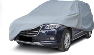 Season Guard SUV Cover Dirtproof, Waterproof, Breathable, Snow Dustproof, Indoor and Limited Outdoor Car Covers Fits S.U.Vs up to 206", Gray - Image 2