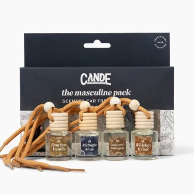 CE Craft Hanging Car Air Freshener – Fragrance Oil Diffuser with Essential Oils – Long-Lasting Aromatherapy Scents for Automobiles – 4 Pack, Masculine - Image 6