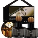 hetras Premium Car Diffuser Set(2 Pack, 2.6 fl.oz. Each), Book Store - Woody Herb Scent, Long-Lasting Fragrance, Air Freshener for Car, Car Interior Decor & Accessories, Gift-Worthy Luxurious Scent