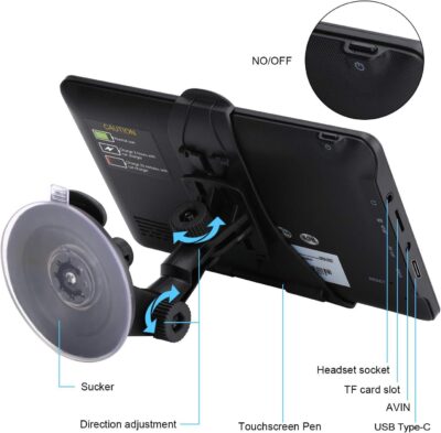 GPS Navigation for Car, Latest 2025 Map,7 inch Touch Screen Real Voice Spoken Turn-by-Turn Direction Reminding Navigation System for Cars, Vehicle GPS Satellite Navigator with(Free Lifetime Updates) - Image 5