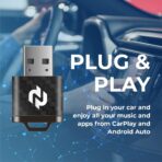 N Wireless CarPlay Adapter Upgrade – Faster & More Stable Wireless Apple CarPlay for Wired CarPlay Vehicles, 5GHz WiFi Performance, Plug & Play USB Dongle, Quick Pairing - Image 4