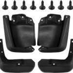 BDFHYK Mud Flaps Splash Guards 4PCS Front & Rear Side Mud Guards Compatible with Honda Civic 2012-2015 Sedan Only, with Fender Flares (Eighth Generation)