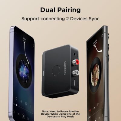 UGREEN Bluetooth 6.0 Receiver with LDAC, Hi-Res Wireless Audio Adapter with Low Latency, for Old Stereo/Speakers/Wired Speakers/Home Audio Music Streaming Stereo System - Image 7