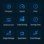 H3 Heads Up Display for Car Smart Speedometer HUD with Speed, Time, Direction Trip Distance, Overspeed/Fatigue Alert KM/H/MPH Switch. - Image 3