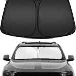 ARISMOTOR Windshield Sun Shade for Dodge Durango 2011-2025 2026, Custom Fit Foldable Front Window Sunshade Sun Visor Protector, Block UV Rays Keep Your Car Cooler