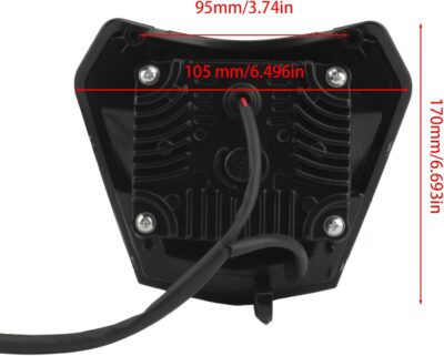 PowerMotor Dirt Bike Headlight,Motorcycle 4 LED Headlight Wick For Universal EXC 300 XC XCF XCW 150 250 350 450 Accessories Headlamp Moto Enduro Motocross - Image 2