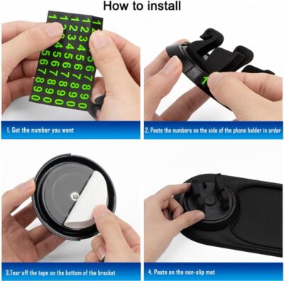 Tumecos Car Non-Slip Pad for Car Dashboard,Dashboard Mat for Car Dashboard Accessories,Dash Cell Phone Mount,Non-Slip Mat Can Hold Cell Phone, Keys, Sunglasses - Image 6