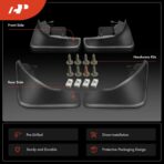 A-Premium Set of 4PCS Mud Flaps Splash Guards Mudguard Mudflap with Hardware Kits Accessory Compatible with Jeep Grand Cherokee (WK2), 2011-2022, Sport Utility, Black Color, Front LH RH and Rear LH RH - Image 3