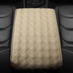 Car Armrest Cushion, Automotive Anti-Scratch Leather Memory Foam Center Console Pad Cover Protector Elbow Pillow Armrest Seat Box with Organizer Pockets Storage Bag, Universal Fit - Image 6