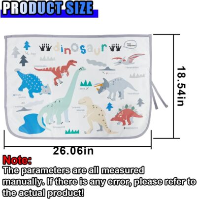 Car Window Shade for Baby, Magnetic Blackout Car Window Curtain, Cartoon Pattern Cars Side Window Sun Shade Cover for Sun/Heat/UV Rays Protection (Dinosaur) - Image 2