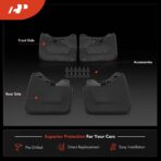A-Premium Mud Flaps Compatible with Toyota Tacoma 2024 2025, No Drilling Required Mud Guards with Hardware Accessories, Set of 4 Front and Rear - Image 4