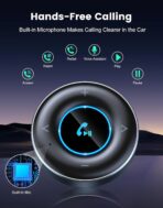 RIWUSI Bluetooth AUX Adapter for Car, [Plug and Play] Bluetooth 5.3 Receiver, 3.5mm AUX Car Adapter for Home Stereo/Speakers/Wired Headphones, Hands-Free Calls, Dual Connection, Hi-Fi Music - Image 5