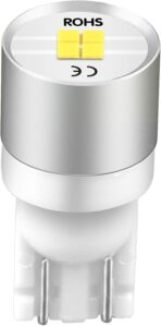 Alla Lighting 4x T10 194 168 LED Bulbs W5W 2825 175 158 CAN-Bus, 6000K White License, Parking, Map, Dome, Door, Trunk Lights - Image 9