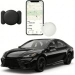 No Subscription GPS Tracker for Vehicles Work with Find My (iOS Only) Real Time Mini Car Tracker Device Hidden Global Coverage Smart Locator Tracking Tags with Magnetic Case No Monthly Fee Waterproof