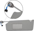 NHILES Left Driver Side Sun Visor Fits for Honda Pilot 2016-2022 Honda Ridgeline 2018-2020 Replacement Sun Shade # 83280-TG7-A12ZB (Wisteria Light Gray) - Image 4