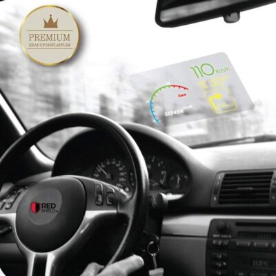 RED SHIELD Universal Head Up Display HUD Reflective Windshield Film 7.5" for All Car Makes and Models. Premium Quality High Definition HD Clarity. Compatible with All HUD Units and Smartphones. 2 PK - Image 6