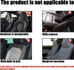 AUCELI Car Seat Covers Full Set, Breathable Front and Rear Seat Covers with 2mm Composite Sponge Inside, Premium Cloth Automotive Seat Cushion Protectors Covers for Most Cars (Green) - Image 6