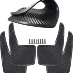 Car Mud Flaps, AUTOXBERT 4Pcs Universal Rubber Mudflaps Splash Guards Automotive Dirty Fender Flexible Mudguards Front Rear Sets for Car Pickup SUV Van Truck, 21x36cm