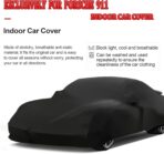 Indoor Car Cover for Porsche 911 928 718,Car Cover Indoor Soft for 911 with Storage Bag,Stretch Full Cover Protection for Auto Dust-Proof,Underground Garage,Car Show - Image 4