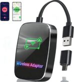 Omeyo Wireless CarPlay Adapter for CarPlay & Android Auto, Auto Connect 2026 Wireless Upgrade, Plug & Play 5.8GHz WiFi in 10s, Stable No Lag for Factory Wired Cars, Compatible with iPhone & Android