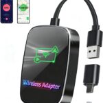 Omeyo Wireless CarPlay Adapter for CarPlay & Android Auto, Auto Connect 2026 Wireless Upgrade, Plug & Play 5.8GHz WiFi in 10s, Stable No Lag for Factory Wired Cars, Compatible with iPhone & Android