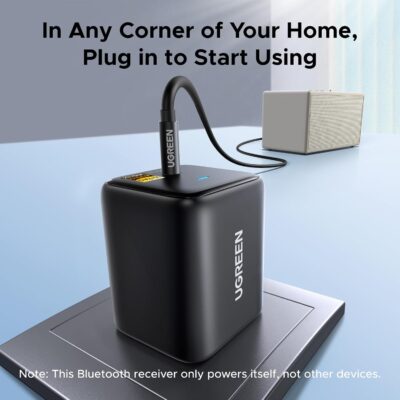 UGREEN Bluetooth 6.0 LDAC Audio Adapter for TV Home Speakers, High-Resolution Wireless Audio Bluetooth Receiver, Add Bluetooth Wireless to AUX/RCA Stereo Systems, Plug & Play and Dual Device Pairing - Image 4