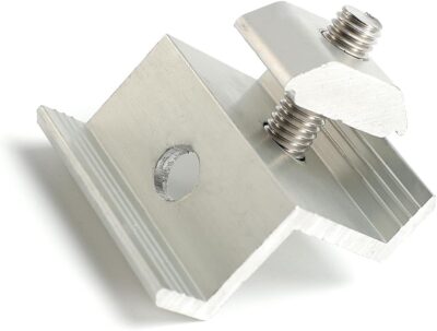 Solar Panel Mounting Brackets Mid and End Clamps and Rails Kit for Roofing Solar Panels of Multiple Sized,Mounting Clamp for Solar Panels Mount PV Modules Fixing Rooftop Installation Support - Image 5