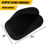 Zone Tech Side Window Cling On Sun Shades- 2-Pack Mesh Car Pop-Up Non Suction Cups Needed Sun-Shield - Image 2