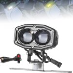 Dirt Bike Light Bar Kit, 4 Modes White Yellow Combo Front LED Headlight Kit with Strobe Universal for Dirt Bike Pit bike Ski-D oo G4 Motocross