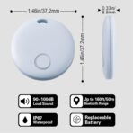 Reyke Air Tracker-4 Pack Smart Tag, Luggage Tracker Works with Apple Find My (iOS Only), Item Finder for Key, Backpack, Wallet, IP67 Waterproof - Image 6