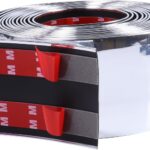 2"(50mm) Automotive Chrome Trim Molding 10FT Heavy Duty Car Side Moldings Self Adhesive UV Protected Scratch-Proof for Truck RV Boat Exterior Interior Body Door Window Bumper