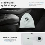 Ludicrous Sunshade for Tesla Model S/3/X/Y Front Windshield Sun Shade Accessories Juniper/Highland Foldable Car Window Sun Blocker with Organizer Bag,Triple-Coated Triple Layer - Image 3