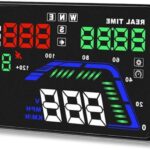 Pyle Universal 5.5’’ Car HUD Head-Up Display Multi-Color Windshield Screen Projector Vehicle Speed & GPS Navigation Compass, Plug & Play, With Speed, Time, Altitude & More (PHUD15)
