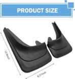 2 PCS Mud Flaps, Tire Rear Trim, 8.27 x 12.6In Splash Guards Accessories, Universal Guards Auto Car (Black) - Image 2