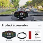 G18 Head Up Display, HUD Display for Cars Windshield, GPS Digital Speedometer MPH for All Cars, Car Compass, Altimeter, Multi-Function Display, Direction, Gradiometer - Image 8
