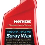 Mothers California Gold Super-Hydro Spray Wax, 24 oz. – Just Waxed Brilliance & Beading, Cleans, Shines & Protects in 1-Step, Use Dry or Wet as a Drying Aid or Over Existing Wax or Coating (05724)