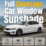 2 Pack Car Window Shades, 2026 New Stretchy Mesh Car Window Screens Sun Shades, Nets Covers for Sedan, SUV, Rear Side Window, Front Side Window (Small Size, Rear Side) - Image 2