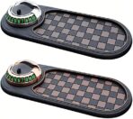 Multifunctional Car Anti-Slip Mat, Dashboard Mat with Temporary Parking Number Display, One-Size-Fits-All Anti-Slip Car Mat with 360° Rotatable Phone Bracket (Style A+B-2)