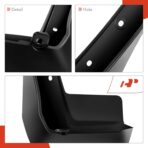 A-Premium Set of 4PCS Mud Flaps Splash Guards Mudguards Mudflaps with Hardware Kits Accessory Compatible with Honda Civic 2022 2023, Sedan, Black Color, Front and Rear (Driver & Passenger Sides) - Image 7