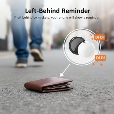 2 Pack GPS Tracker for Vehicles Work with Find My (iOS Only) Real Time Mini Car Air Tracker Tag Devices Global Coverage Hidden Car Locator Tracking No Monthly Fee No Subscription No SIM Card Required - Image 3