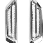 Modified car stickers Universal Car Air Chrome Side Vent Decor Sticker Accessories,1 Pair