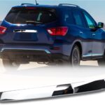 Rear Tailgate Garnish Handle Trim Chrome Compatible with Nissan Pathfinder S SV SL and Platinum 2013-2020 Rear Tailgate Handle Garnish Finisher Molding Replace 90810-3KG0A