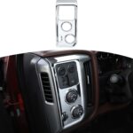 RT-TCZ for Silverado Chrome Headlight Switch Panel Trim Cover for Chevy Silverado/GMC Sierra 2014-2018 Chrome Interior Accessories