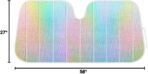 BDK Iridescent Mermaid, Hologram Foil, Chameleon Front Windshield Sun Shade, Double Bubble Accordion Folding Auto Sunshade for Car Truck SUV 58 x 27 Inch - Image 9